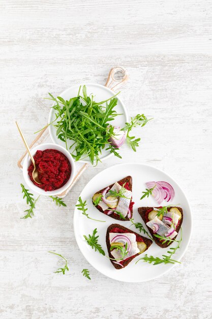 Talerz z apetycznym daniem